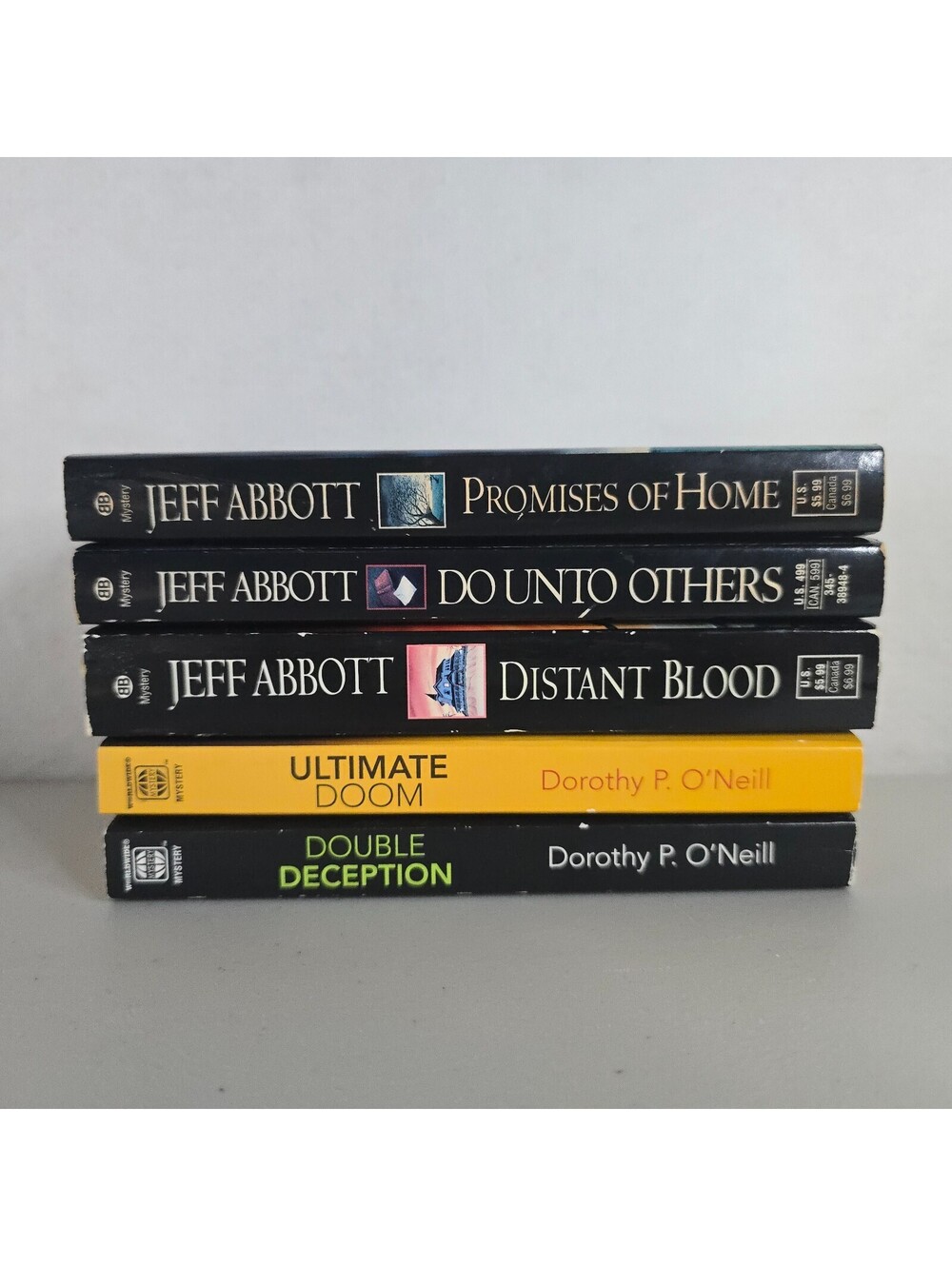 Mystery Thriller Book Lot Suspense Crime Fiction Jeff Abbott Dorothy O'Neill